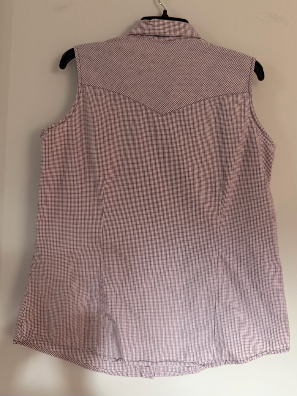 Rockies Button-Up Red Check Sleeveless Western Top Women’s L Large - Picture 2 of 4